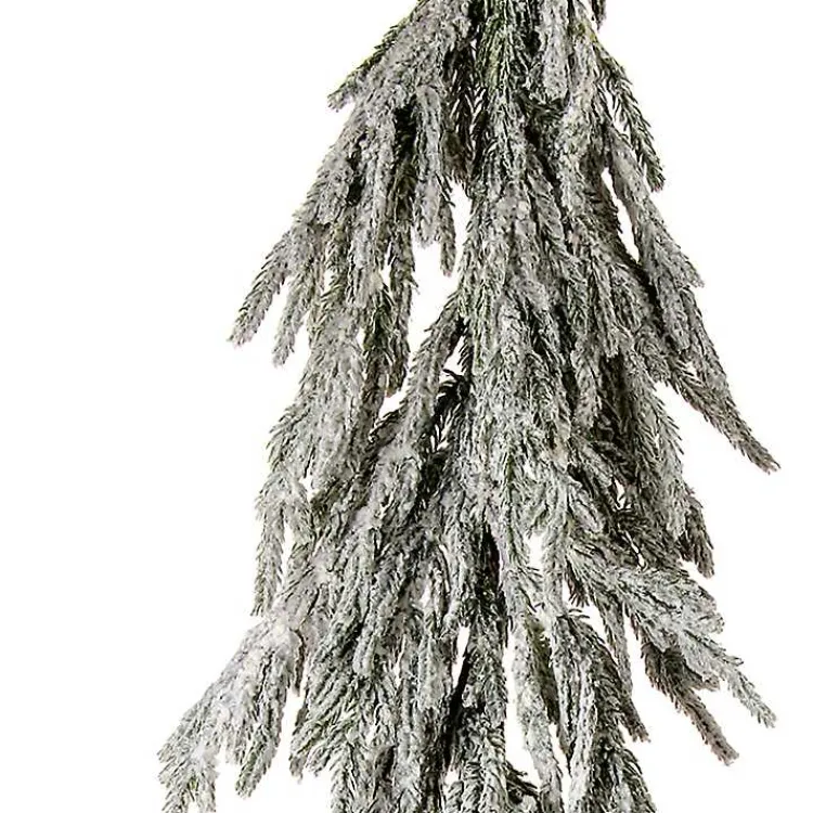 Christmas Arrangements & Garland>Kirklands Home Flocked Norfolk Pine Garland