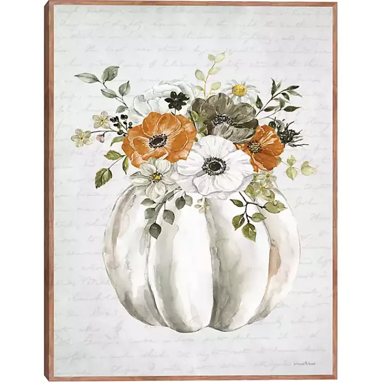 Fall>Kirklands Home Flora Pumpkin Harvest Wall Plaque