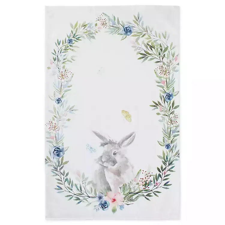 Easter Decorations>Kirklands Home Floral and Easter Bunnies Dish Towels, Set of 3