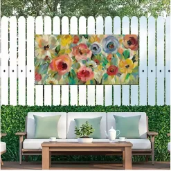 Kirklands Home Floral Charades Outdoor Canvas Art Print Discount