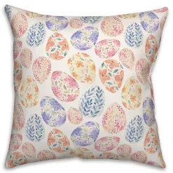 Easter Decorations>Kirklands Home Floral Easter Eggs Pillow Multi