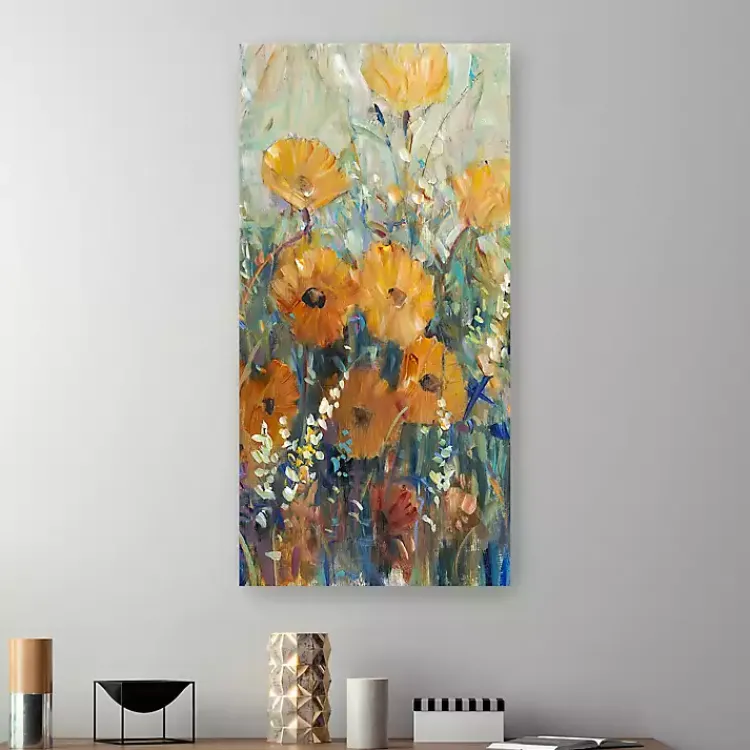 Kirklands Home Floral Expression IV Giclee Canvas Art Print Multi New