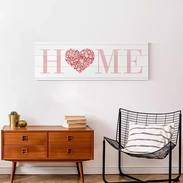 Valentines Day Decorations>Kirklands Home Floral Heart Home Canvas Art Print