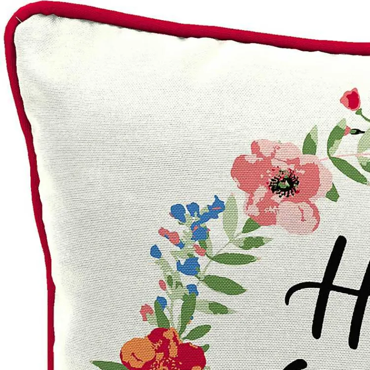 Kirklands Home Floral Home Sweet Home Outdoor Pillow Outlet