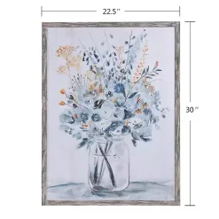 Kirklands Home Floral In A Jar II Framed Wall Art Print Blue Discount