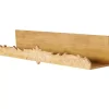 Kirklands Home Floral Scroll Natural Wood Wall Shelf Outlet