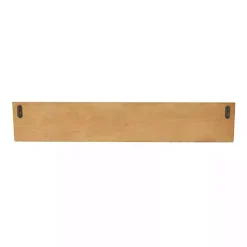 Kirklands Home Floral Scroll Natural Wood Wall Shelf Outlet