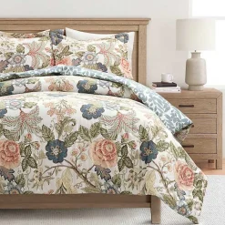 Kirklands Home Floral Sydney Reversible 3-pc. Queen Comforter Set Multi Hot
