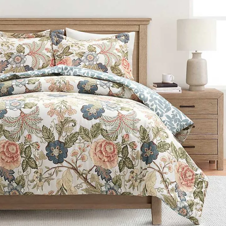 Kirklands Home Floral Sydney Reversible 3-pc. Queen Comforter Set Multi Hot