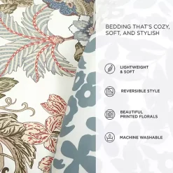 Kirklands Home Floral Sydney Reversible 3-pc. Queen Comforter Set Multi Hot
