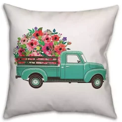 Pillows>Kirklands Home Floral Truck Double-Sided Pillow