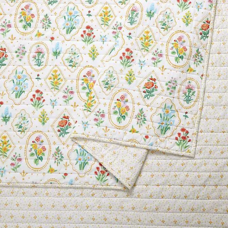 Kirklands Home Floral Wallpaper 2-pc. Twin Quilt Set