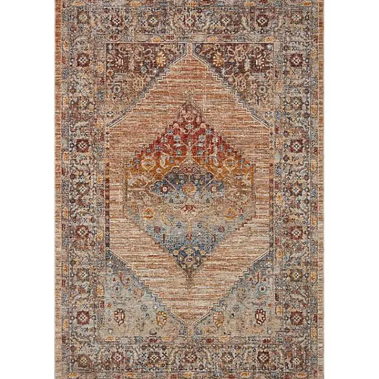 Kirklands Home Florence Sunset Medallion Area Rug, 7x10 Sale