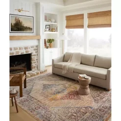 Kirklands Home Florence Sunset Medallion Area Rug, 7x10 Sale