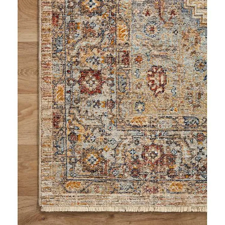 Kirklands Home Florence Sunset Medallion Area Rug, 7x10 Sale
