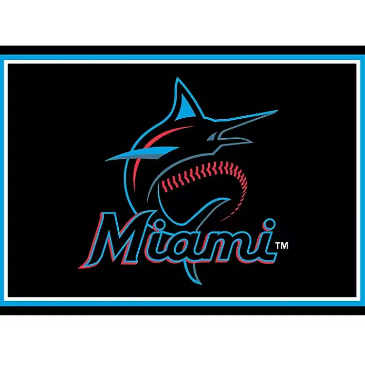 Kirklands Home Florida Marlins Spirit Rug, 3x4 Black Discount