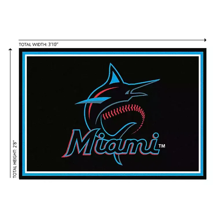 Kirklands Home Florida Marlins Spirit Rug, 3x4 Black Discount