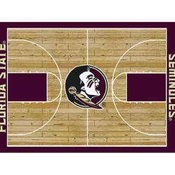 Kirklands Home Florida State University Courtside Area Rug, 4x6 New