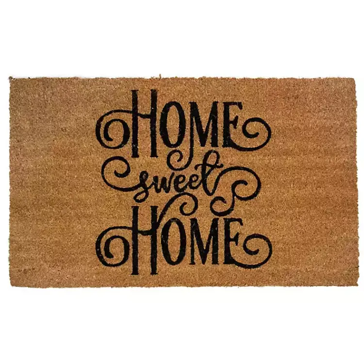 Kirklands Home Flourish Script Home Sweet Home Coir Doormat Clearance