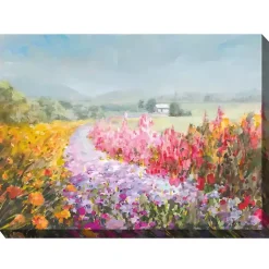 Kirklands Home Flowering Footpath Outdoor Canvas Art Print Hot
