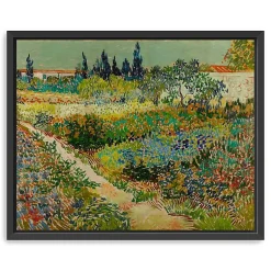Kirklands Home Flowering Garden Path Canvas Art Print, 22x18 in. Green Online