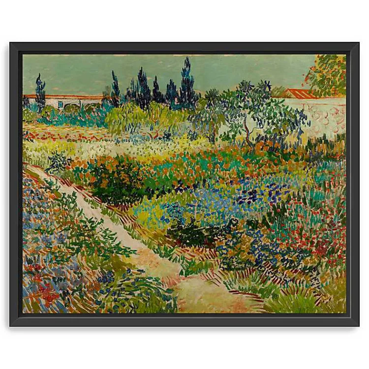 Kirklands Home Flowering Garden Path Canvas Art Print, 22x18 in. Green Online