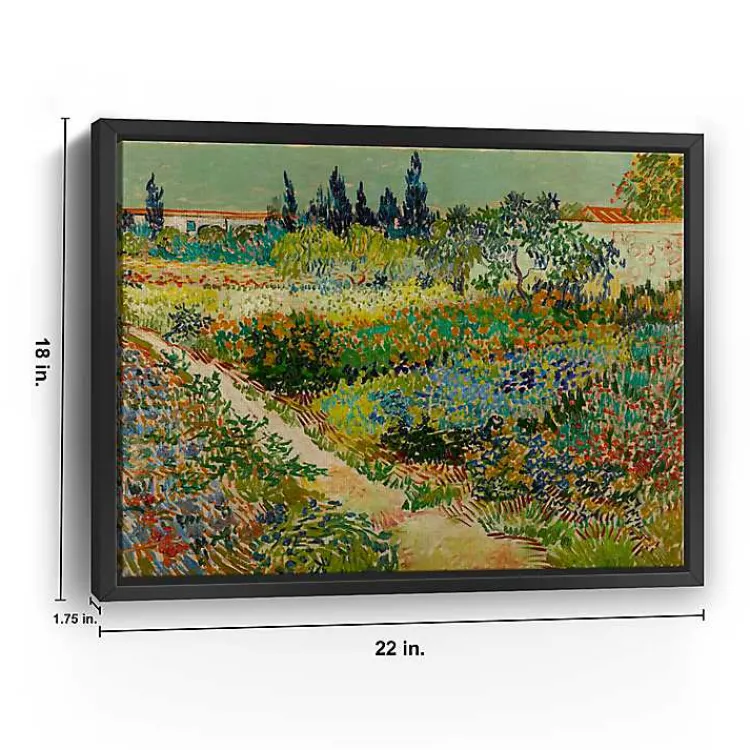 Kirklands Home Flowering Garden Path Canvas Art Print, 22x18 in. Green Online