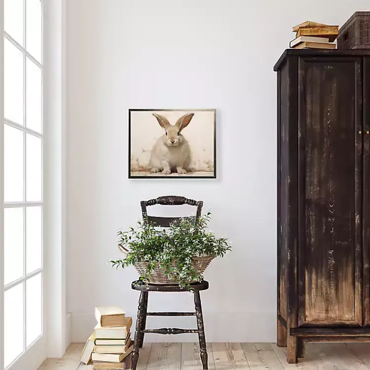 Easter Decorations>Kirklands Home Fluffy Bunny Framed Art Print