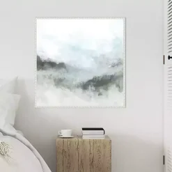 Kirklands Home Fog in the Hills Framed Canvas Art Print Clearance