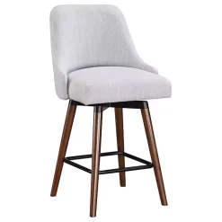 Kirklands Home Fog Mid-Century Modern Swivel Counter Stool Gray Sale