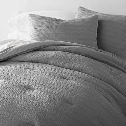 Kirklands Home Fog Waffle Ultra-Soft 3-pc. King Comforter Set Gray Sale