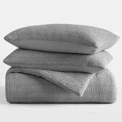 Kirklands Home Fog Waffle Ultra-Soft 3-pc. King Comforter Set Gray Sale