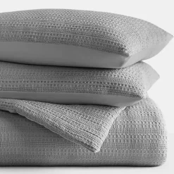 Kirklands Home Fog Waffle Ultra-Soft 3-pc. King Comforter Set Gray Sale