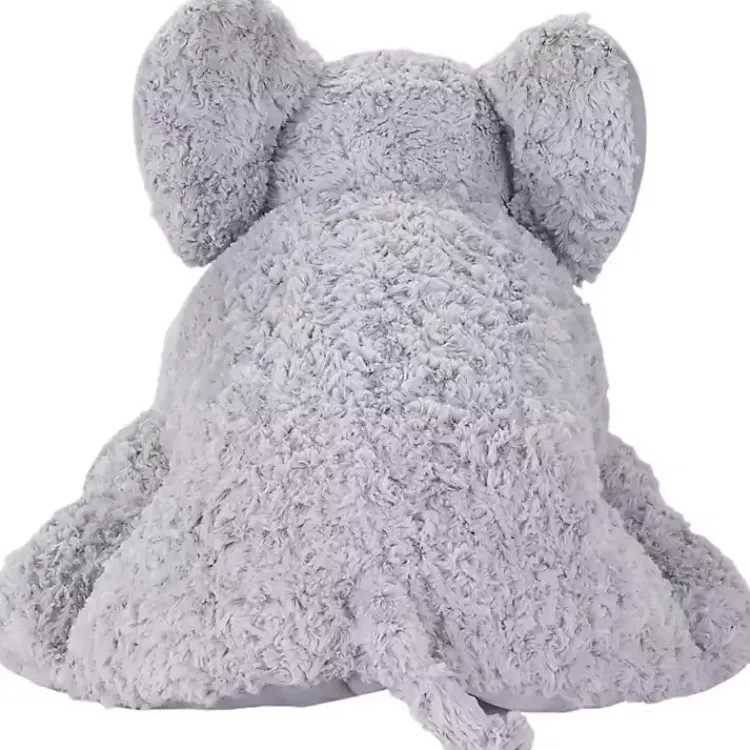 Pillows>Kirklands Home Foldable Elephant Stuffed Animal Gray