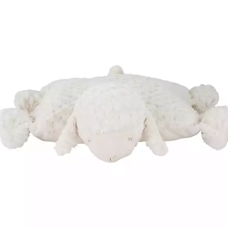 Pillows>Kirklands Home Foldable Lamb Stuffed Animal White