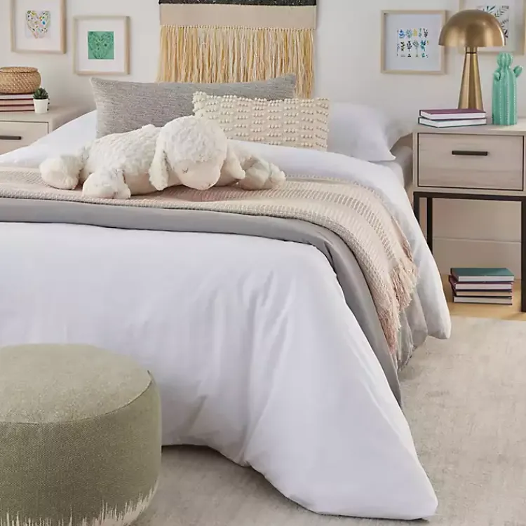 Pillows>Kirklands Home Foldable Lamb Stuffed Animal White