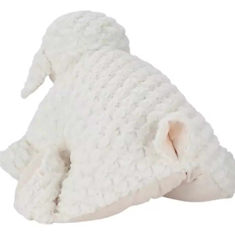 Pillows>Kirklands Home Foldable Lamb Stuffed Animal White