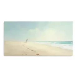 Kirklands Home Footprints in the Sand Canvas Art Print, 60x30 in. Online