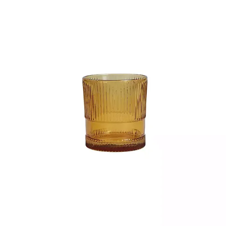 Kirklands Home Fortessa Amber NoHo Short Glasses, Set of 4 Orange Sale