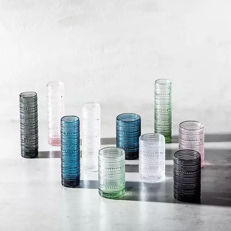 Kirklands Home Fortessa Jupiter Short Glasses, Set of 6 Blue Clearance