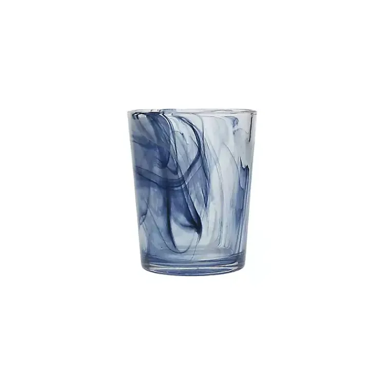 Kirklands Home Fortessa Swirl Short Glasses, Set of 6 Blue Outlet