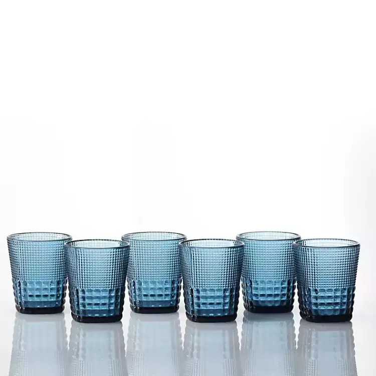 Kirklands Home Fortessa Cornflower Malcolm Short Glasses, Set of Blue Best