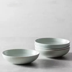 Kirklands Home Fortessa Cypress Ceramic Pasta Bowls, Set of 4 Blue Online