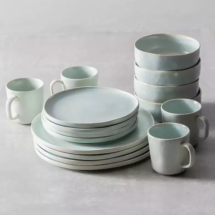 Kirklands Home Fortessa Cypress Ceramic Espresso Cups, Set of 4 Blue Hot
