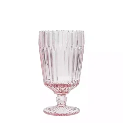 Kirklands Home Fortessa Archie Goblet Glasses, Set of 6 Pink New