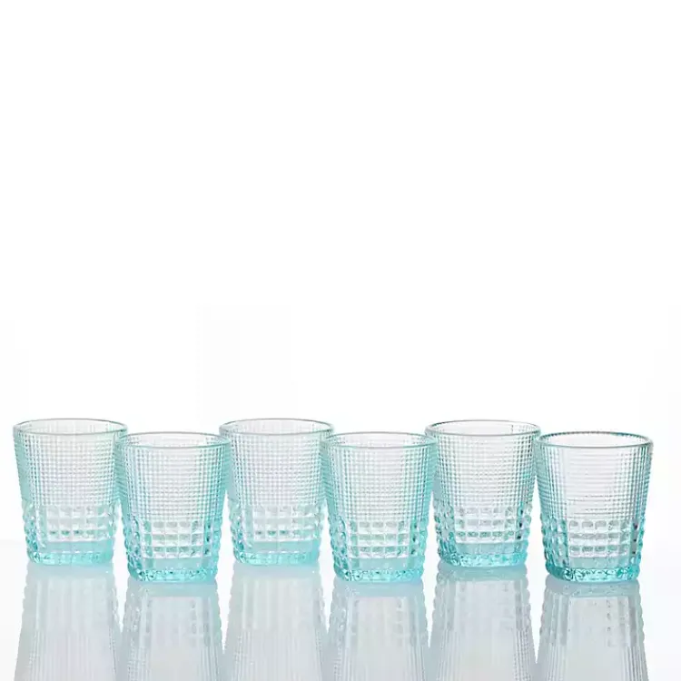 Kirklands Home Fortessa Pool Malcolm Short Glasses, Set of 6 Blue