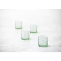 Kirklands Home Fortessa Sage Jupiter Short Glasses, Set of 6 Green Clearance