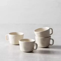 Kirklands Home Fortessa Sand Ceramic Espresso Cups, Set of 4 Tan Sale