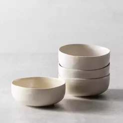 Kirklands Home Fortessa Sand Ceramic Soup Bowls, Set of 4 Tan Clearance