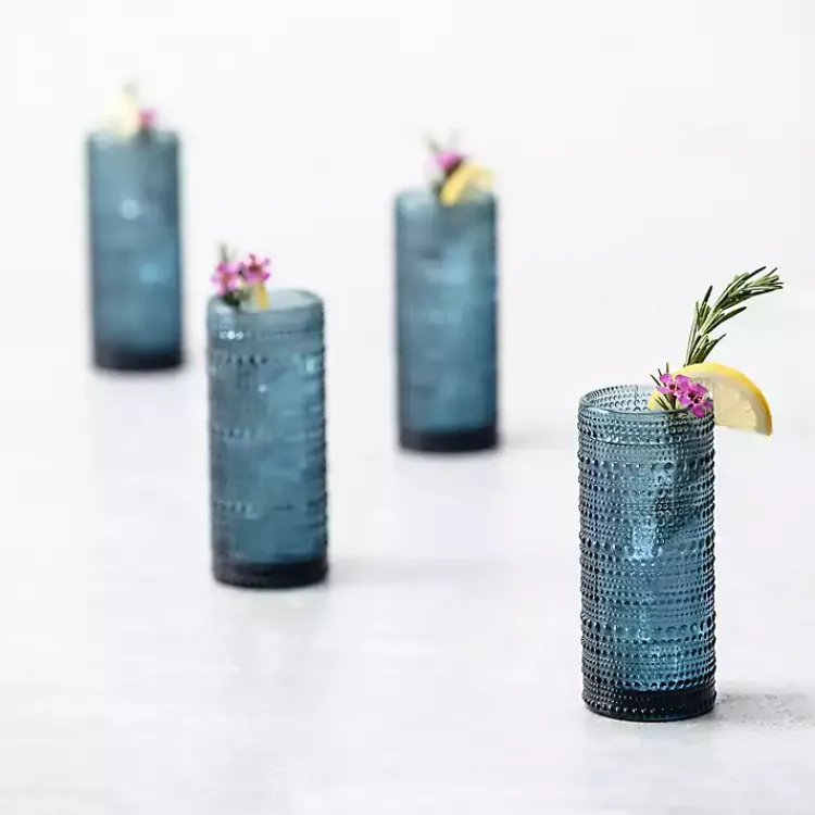 Kirklands Home Fortessa Storm Jupiter Highball Glasses, Set of 6 Blue Best